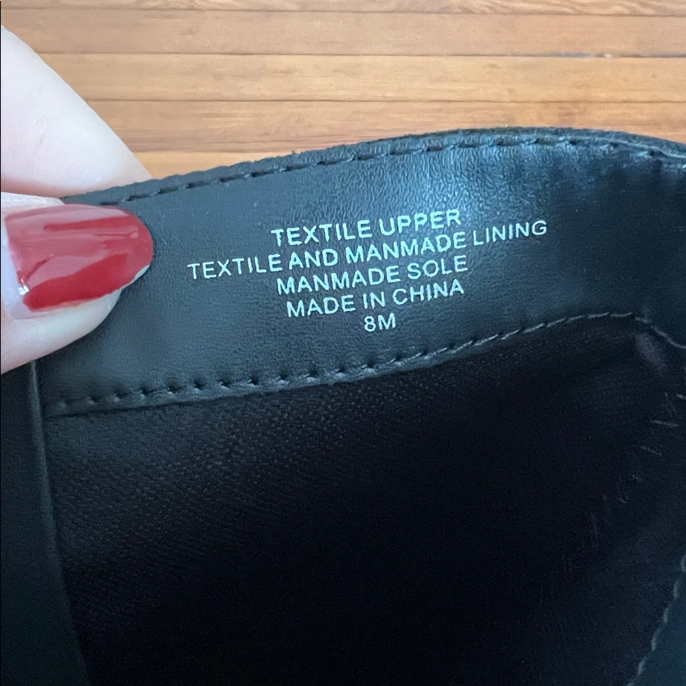 LOFT Elegant Black Knee-High Women's Boots Faux Suede Pointy Toe Multiple Sizes - Picture 8 of 10